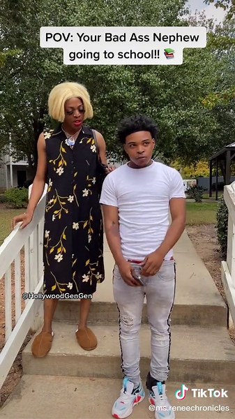 Auntie Renee nephew staying at the house with her #funny #Missnita #missrenee #backtoschool @officialtayhatl #atltayh