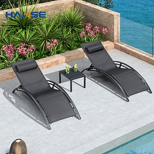 [Hot Item] Outdoor Pool Lounge Chairs Garden Furniture Patio Adjustable Rattan Sun Loungers for Beach Hotels