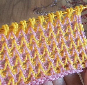 Two-color Tunisian baby blanket making #howto #knitting #babyblanket | Crochet & Design Workshop