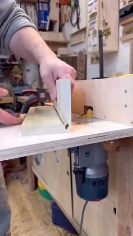 Microjig lock miter bit and my homemade router table #woodworking #workshop #routertable