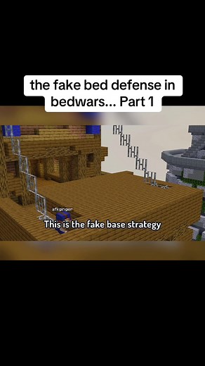 Fake Bed Defense Strategy in Minecraft Bedwars
