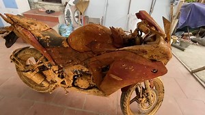 2.2K views · 12 reactions | Full restoration abandoned 60 year old antique large displacement motorcycles 300cc | Creative idias | Facebook