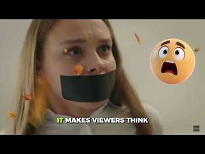 Girl gagged with duct tape in movie art