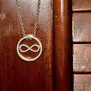 Sterling silver infinity necklace