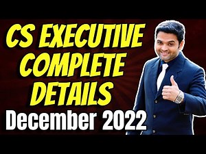 ✅CS Executive Complete Details | ICSI Registration Process 2022 | Cut Off Dates | Fees | Eligibility