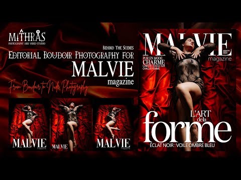 EDITORIAL BOUDOIR PHOTOSHOOT FOR MALVIE MAGAZINE | Behind The Scenes
