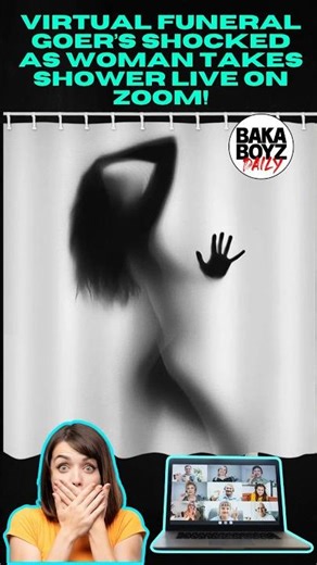 Woman goes Viral for taking a shower during a Virtual Funeral!!! #Zoom #Shower #viral