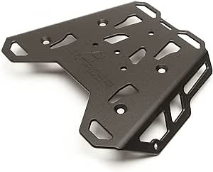 AltRider Motorcycle Luggage Rack Compatible with Yamaha Tenere 700 - Thick Aluminum Plate with Side Flanges - Zero Snag Design - 4 Mounting Positions - Supports Multiple Mounting Systems - Black