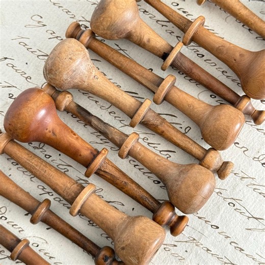 1850's French Antique Lace Bobbins, Spindles - Listing 3 - Etsy