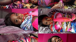 The scarf queen, zippy bound, gagged and mummified in silk and satin scarves (mp4) | Clips4sale