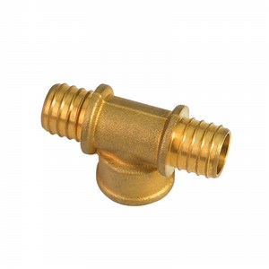 [Hot Item] Pex Sliding Fitting 16-32mm Brass Pex Fittings Female Tee Pex Brass Axial Fitting