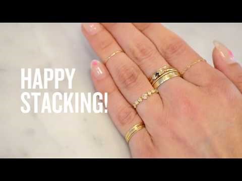 How to Wear Stackable Rings
