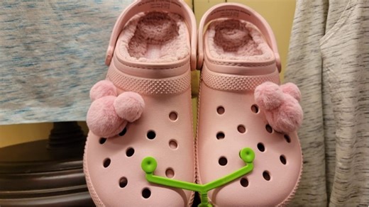 New Mickey Mouse Fuzzy Pink Crocs Spotted At Walt Disney World! | Chip and Company
