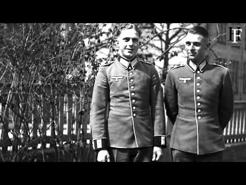 German soldiers in parade uniforms during WWII