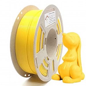 Reprapper Tangle Free Yellow PVB Filament for 3D Printer & 3D Pen - Print Like PLA Filament 1.75mm Easy Smoothable Post Polishing with IPA Alcohol Smooth Finish Work Yellow 1 kg (2.2 lbs).
