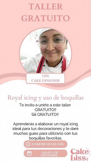 Y siiiiii!!! Taller de Royal Icing Totalmente gratis!!! Te espero este jueves a las 18:00 para que aprendas a realizar el glasé ideal para tus decoraciones 🤩 Solo debes cumplir con 2 requisitos: 1) Mantener encendida tu cámara durante la clase (De esa forma tendré la oportunidad de conocer a cada uno de ustedes🤗💓🌈) Y 2) Tener muchísimas ganas de aprender👩🏻‍🍳 Solicita el link de la clase a nuestro WhatsApp 🤗 Te espero 👩🏻‍🍳 . . . . . #cursoonline #clasesonline #tallerroyalicing #royalic