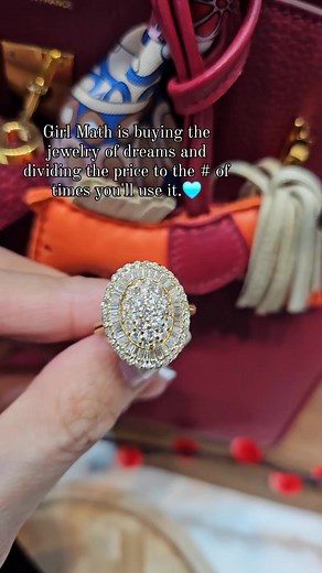 3.6K views · 11 reactions | Girl math and diamonds explained✨ Get this stunning power ring for a couple of cents per day, thanks to Girl math. Authentic 18k yellow gold ring, size 6.5 (resizeable), 1.66 carat diamonds  ₱67,850 only, 1 pc only‼️ DM us to purchase  #CelebrateWithGlitter #GirlMath | Bagful of Glitter | Facebook