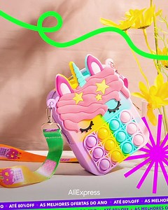Foi aqui que pediram uma bolsa pop it? 🤔 Essa lindeza tá te esperando com muito estilo e antiestresse. Um acessório sensorial, de silicone e que serve também como um brinquedo divertido. Conta pra gente, seria pra sua criança especial ou pra você? 😂 🛒 Gostou? #TemNoAli, é só clicar aqui: bit.ly/45WvCLN #AliExpressBR #AliLovers #AchadinhosDoAli #BolsaPopIt #1111AliExpress | AliExpress