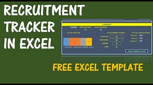 Recruitment Tracker Spreadsheet - Free HR Excel Template