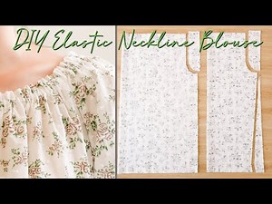 DIY Elastic Neckline/Off The Shoulder Top | Beginner Friendly Sewing Projects