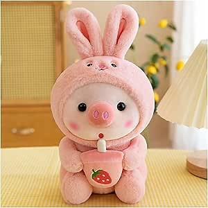 Amazon.com: Pig Plush Pillow Pig Dressed Up As Frogs Tigers Rabbits Cute Plush Pillow Gifts for Boy Girl (20.4 in, Pink) : Toys & Games