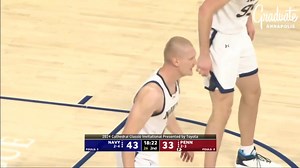 Navy Men's Basketball defeated Penn in the Cathedral Classic Invitational, 86-78. | Navy Athletics