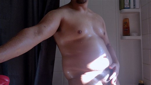 Water belly bloat in the shower