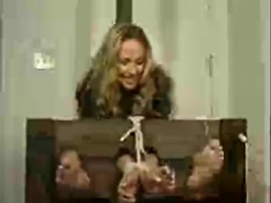 sexy lady tickle on the stocks (old video)