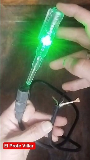 voltage tester for testing cables #basicelectricity #electricity #electriccurrent #electrons