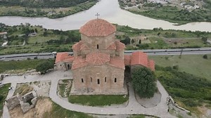 Aerial Shot Jvari Church Mtskheta Georgia Stock Footage Video (100% Royalty-free) 3525480761 | Shutterstock