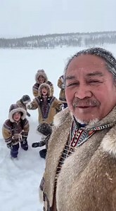 Wrapped in blankets and belonging 🤍 Growing up surrounded by culture #IndigenousKids #HomeAndHeritage #CommunityCare | Cold.vibes