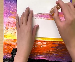 How to paint a simple lighthouse / Acrylic painting | Painting Skills
