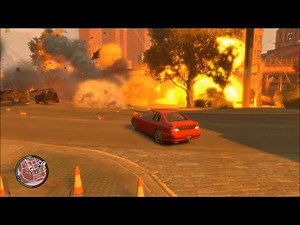 GTA IV: Instant 5 stars, deformation mod, blood mod, explosion mods.