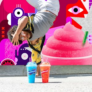 Why be moody when you can shake your booty (and drink Slurpee) 🕺 Can't beat that just delivered feeling! Here's something else to dance about... Buy one large Slurpee and get a second FREE until Aug 3 💥 BOGO offer applies to delivery only. Get Slurpee Delivered 💁‍♀️ 7-eleven.ca/delivery | Slurpee Canada