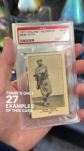 34K views · 202 reactions | Although not Babe Ruth's rookie card debut, our offered card was issued just a year later and makes that 1916 rookie issue seem downright common by comparison, one of only seventeen appearing in the PSA population at any grade. It is similar to its older siblings, as it features a different image of a young Red Sox southpaw warming up in March 1915 spring training. ⚾ https://bit.ly/3ChHg7A | Heritage Auctions Sports | Facebook