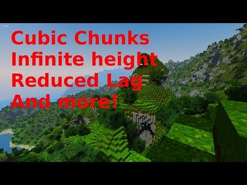 Cubic Chunks: Reduced lag, Infinite height, 3D biomes, and more!