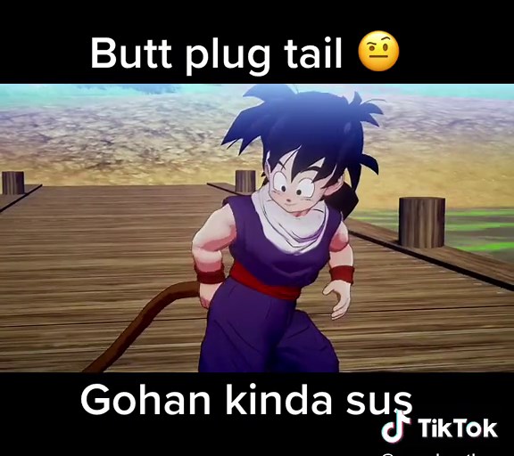 Dragon Ball Z Gohan Cosplay Butt Plug Tail
