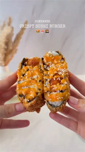 5.6K views · 15 reactions | Homemade Crispy SUSHI BURGER ...