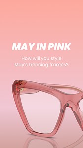 Spark color inspiration this month with trending pink frames! Explore our wide selection from designer brands now. #ForEyes #Color #Pink | For Eyes