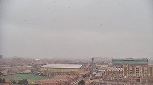 Snow falling at the Jones! Drive safe my friends. | Ron Roberts KAMC