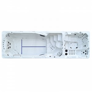 [Hot Item] Freestanding Fiberglass Swim SPA Massage SPA Swimming Pool
