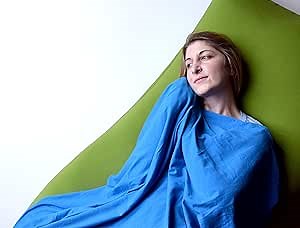 Yogibo CozyBo Light Travel Blanket for Airplanes, Soft, Cozy, Layover Traveling Blanket with Case, Compact and Packable, Turquoise