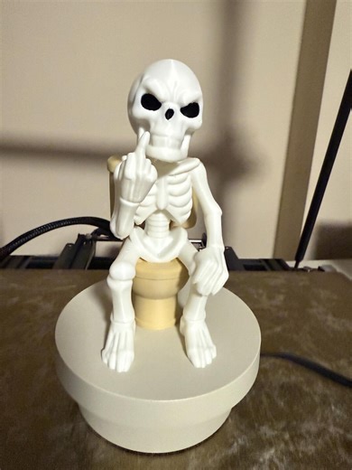 Skeleton Pooping 3D Printed 6” Tall - Etsy