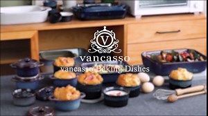 vancasso Emma Casserole Dish, 8x12 Inch Rectangular Baking Dish, Lasagna Pan Deep Ceramic Bakeware, Stoneware Bakeware Baking Dish For Lasagne, Casserole, Tapas, Dessert and Coasted Meat