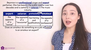 13K views · 433 reactions | Learn four advanced words in today's mini lesson: PROFESSIONAL, EXPERT, VETERAN, AMATEUR  #SpeakEnglish #English #vocabulary | Arnel's Everyday English | Facebook