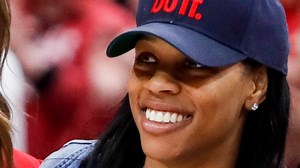 Asia Durr returns to Yum Center for brother's Senior Day, and to support former teammates