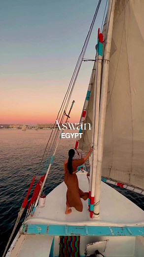 Aswan - Egypt The beauty of nature ღ Aswan is a Nubian city in the south of Egypt located on the east bank of the Nile river connected to Cairo with train stations, railways, and domestic flights. by: @aureliestory | Flair Magazine