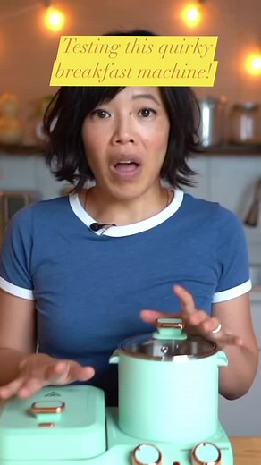 Testing this quirky breakfast machine! #reels #fyp #cooking #recipe #ramen #breakfast | Emmymade
