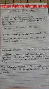Types of Variable . Independent #variables #differencebetween Independent and dependent variable