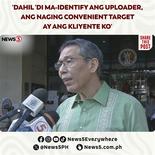 #News5OnTape | Pinuna ni Atty. Chel Diokno ang dalawang kasong inireklamo ni P/Executive Master Sgt. Verdo Pantollano sa kliyente niyang si Janus Munar matapos isumite sa Quezon City Prosecutor's Office ang counter-affidavit ng kanyang kampo: "Tingin namin, dahil hindi ma-identify ng police kung sino 'yung mismong kumuha ng video, ang naging convenient na target ay ang kliyente ko." Sinampahan ng mga kasong paglabag sa Article 154 ng Revised Penal Code o unlawful use of means of publication at R